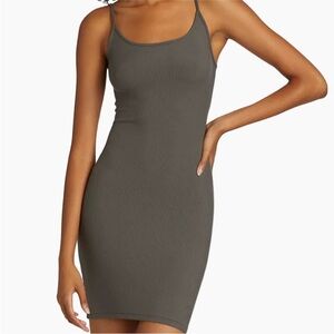 SKIMS Soft Lounge Dress in Gunmetal